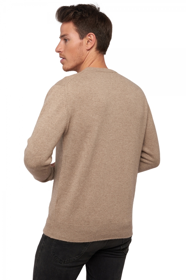 Cachemire Naturel pull homme col rond natural ness 4f natural stone m